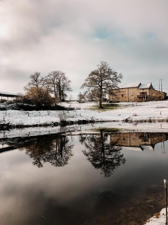 La Ferme Du Pont De Maumy, Cabane Au Bord De L'Etang Et Bain Nordique Busserolles Esterno foto